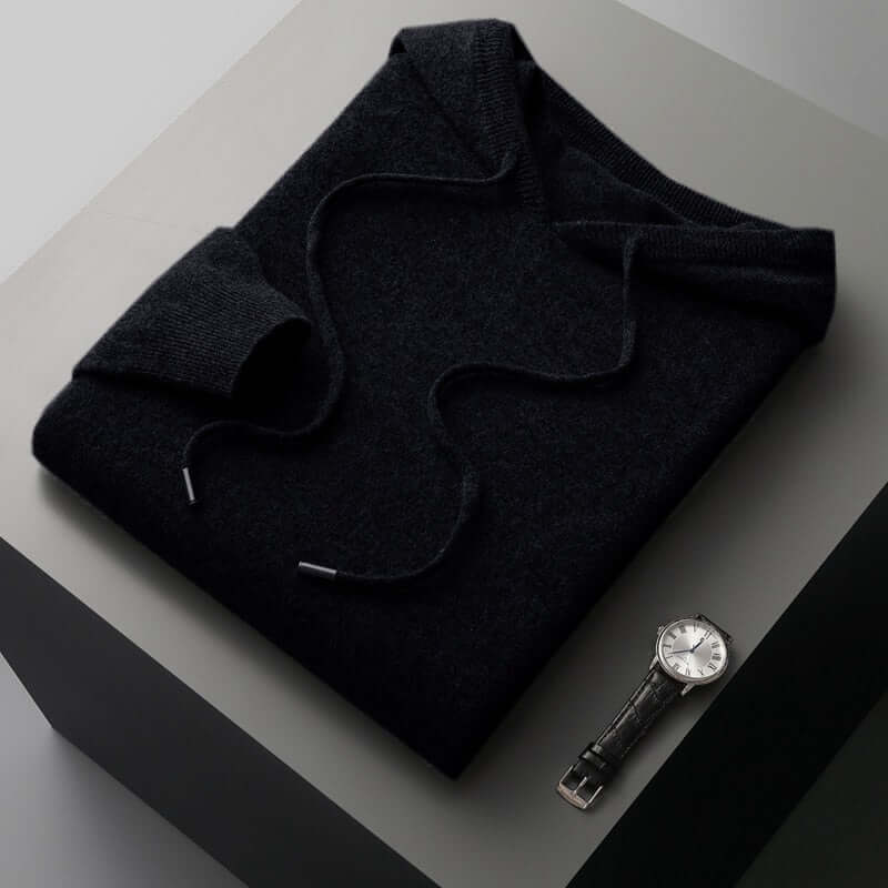 Exclusive Men's Knit Hoodie - Soft, Fashionable, and Warm