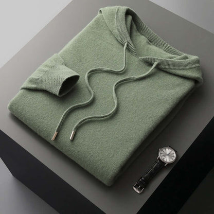 Exclusive Men's Knit Hoodie - Soft, Fashionable, and Warm