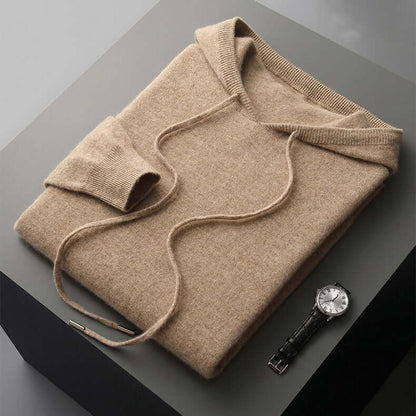 Exclusive Men's Knit Hoodie - Soft, Fashionable, and Warm
