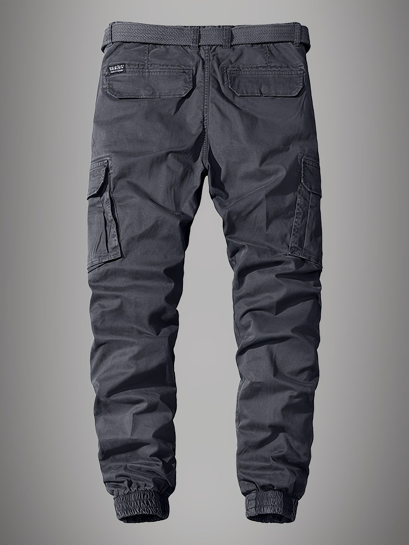 Joggers cargo Paweł pour hommes - Pantalon élégant brodé à multiples poches