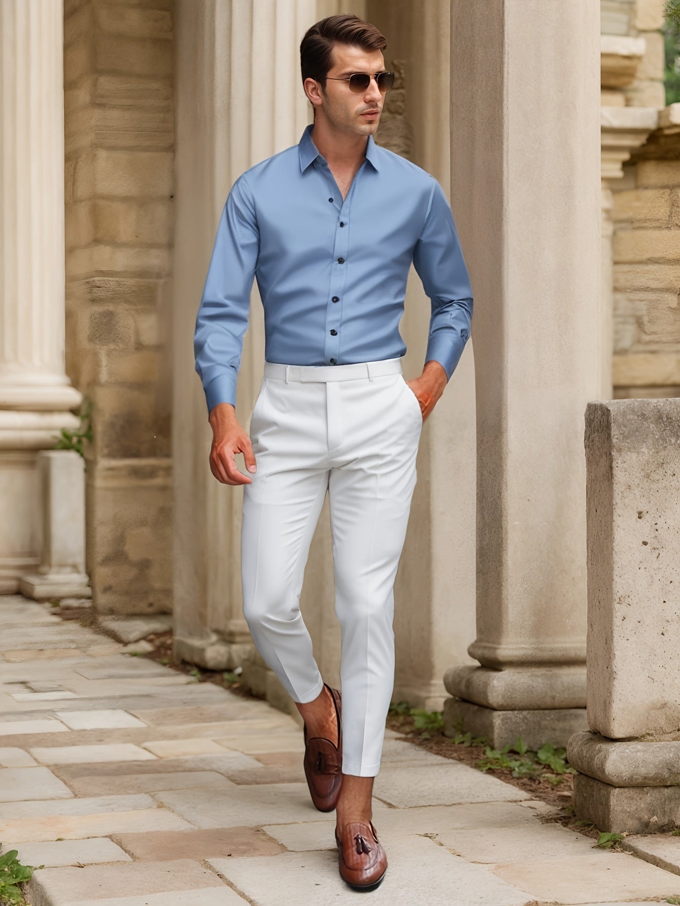 Finn | Chemise SlimFit stretch unie