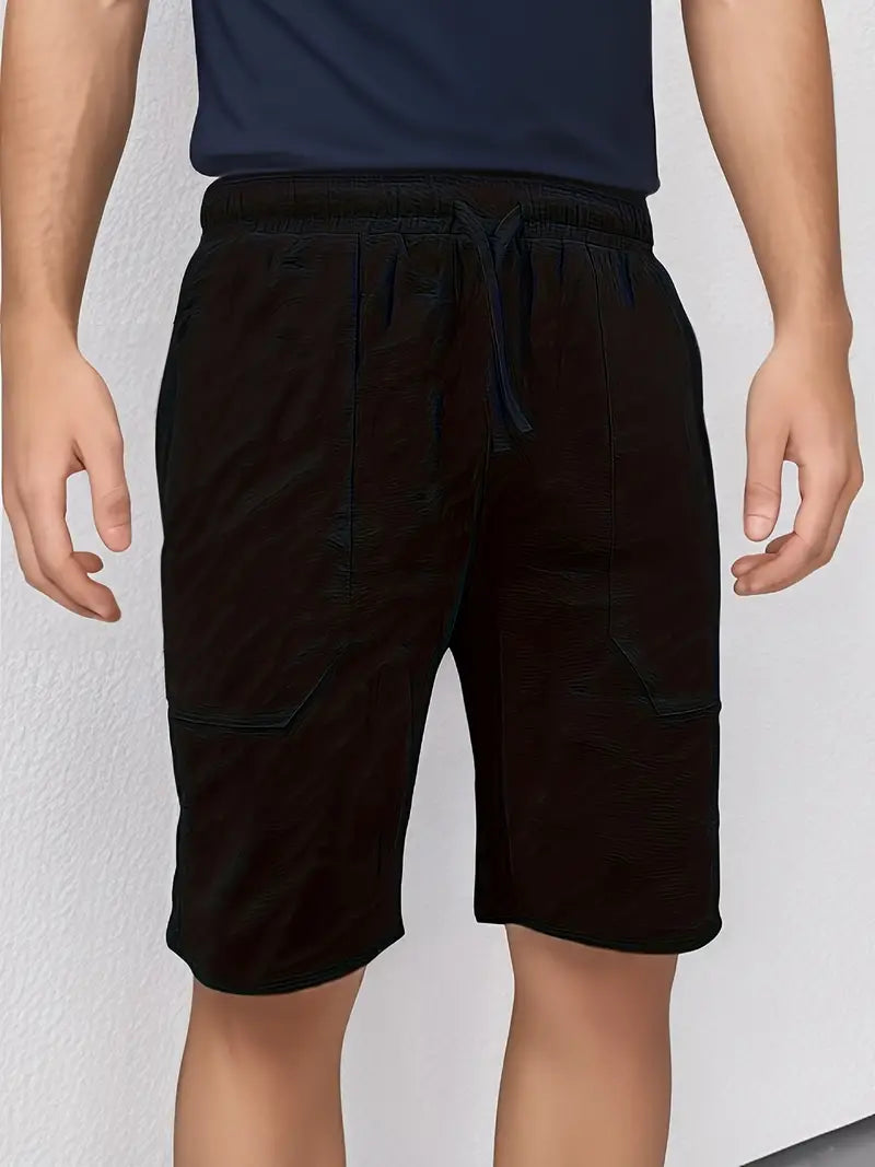 Short décontracté en lin pour hommes