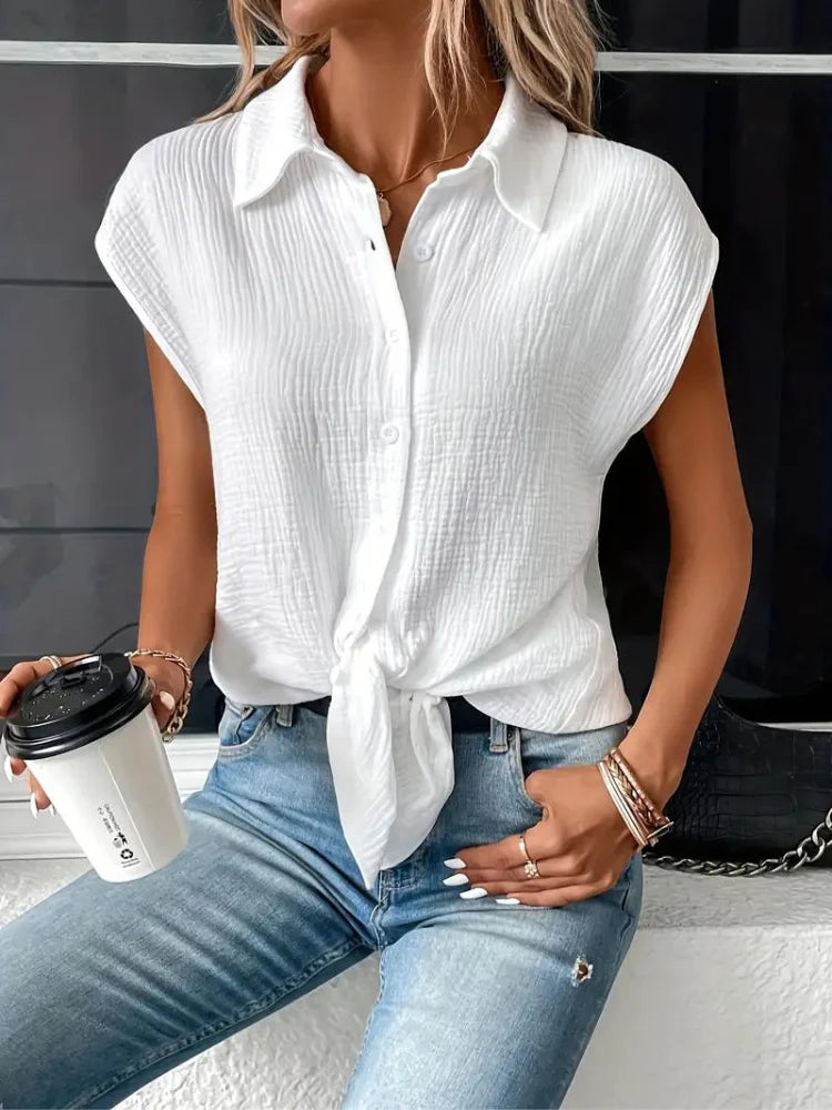 Women's Shirt | Short Sleeve & Button Up | Soft & Summery | Casual Style