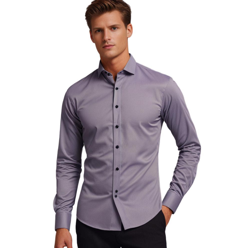 Chemise stretch homme | Chemise classique à coupe confortable