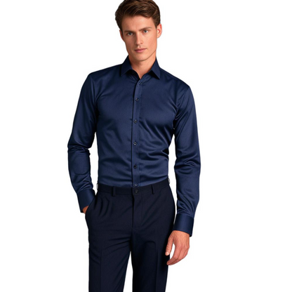 Chemise stretch homme | Chemise classique à coupe confortable