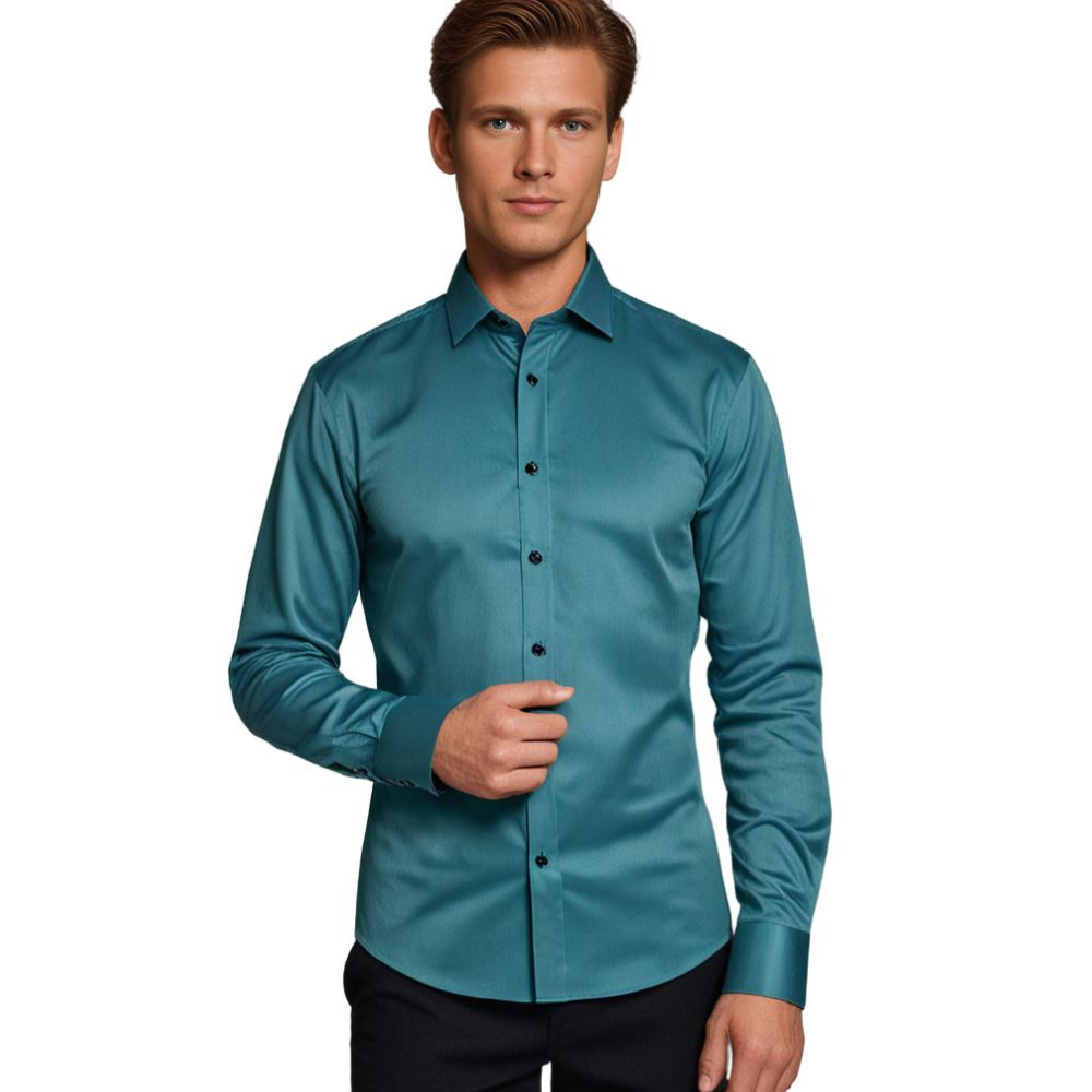 Chemise stretch homme | Chemise classique à coupe confortable