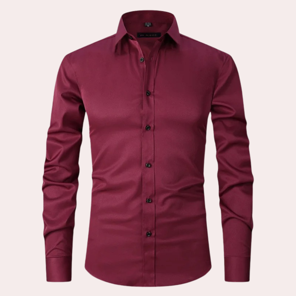 Chemise stretch homme | Chemise classique à coupe confortable