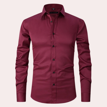 Chemise stretch homme | Chemise classique à coupe confortable