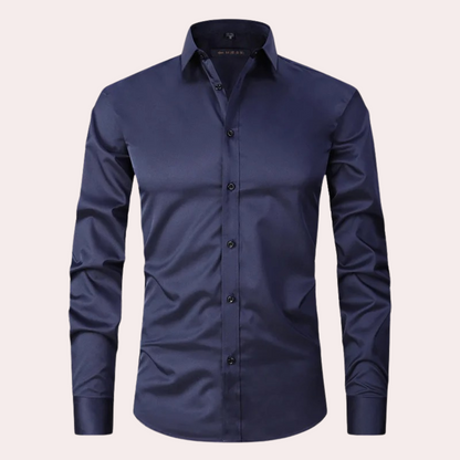 Chemise stretch homme | Chemise classique à coupe confortable