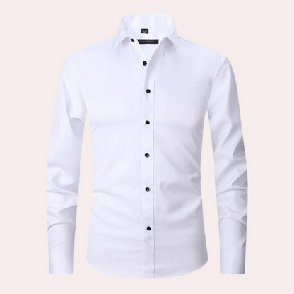 Chemise stretch homme | Chemise classique à coupe confortable