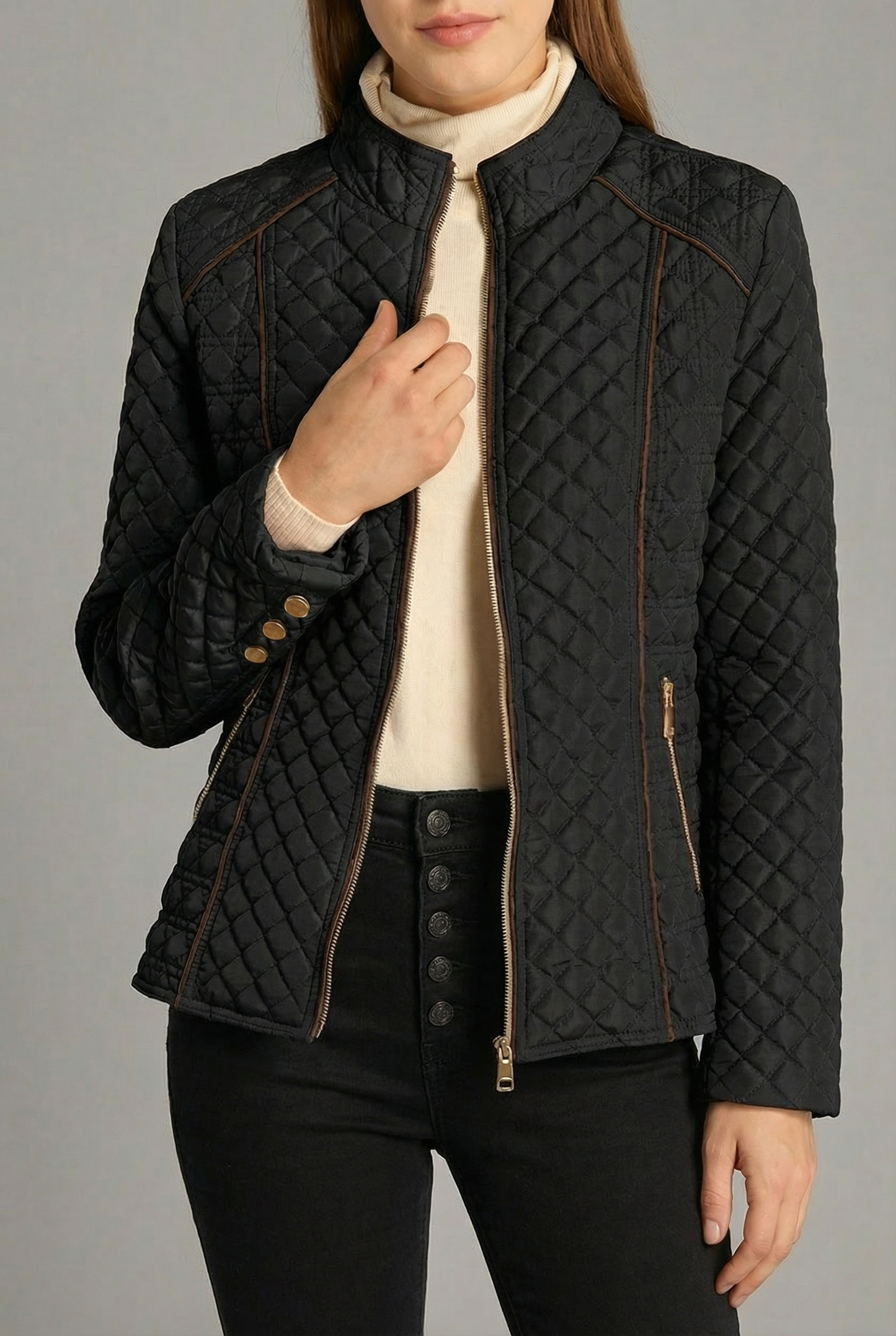 Stylish quilted jacket for women