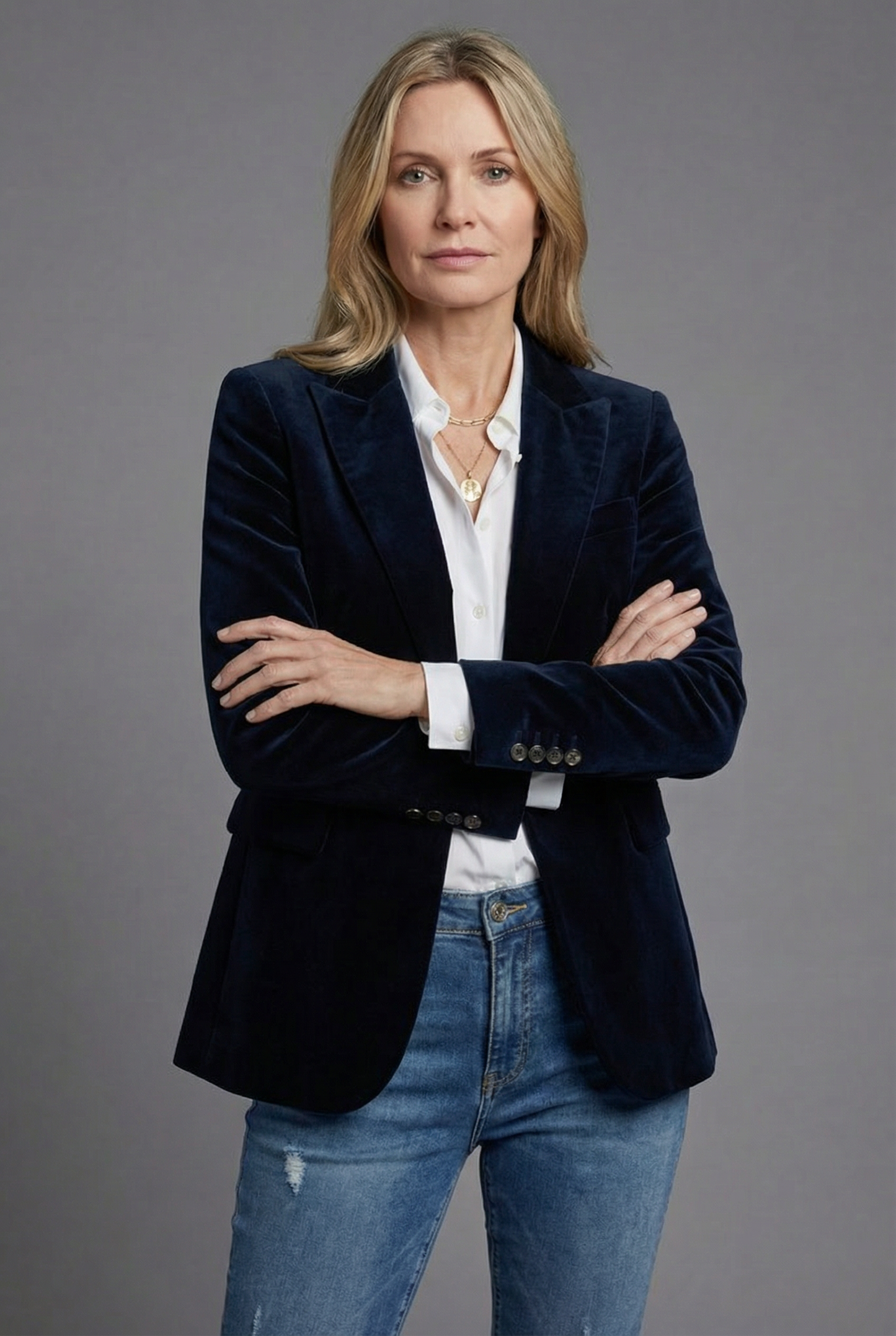 Blazer femme en velours – Veste cintrée et élégante pour occasions spéciales