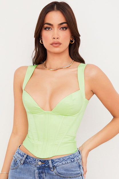 Aveline – Women's Satin Corset with Elegant Fit