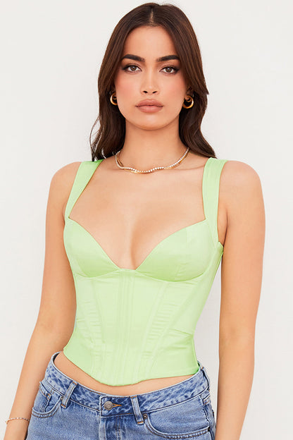 Aveline – Women's Satin Corset with Elegant Fit