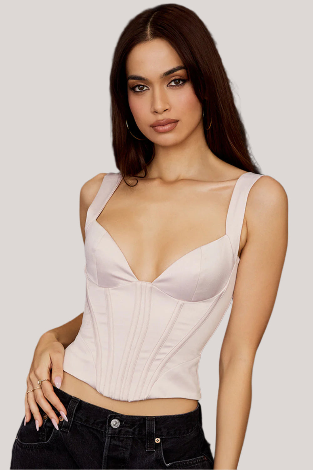 Aveline – Women's Satin Corset with Elegant Fit