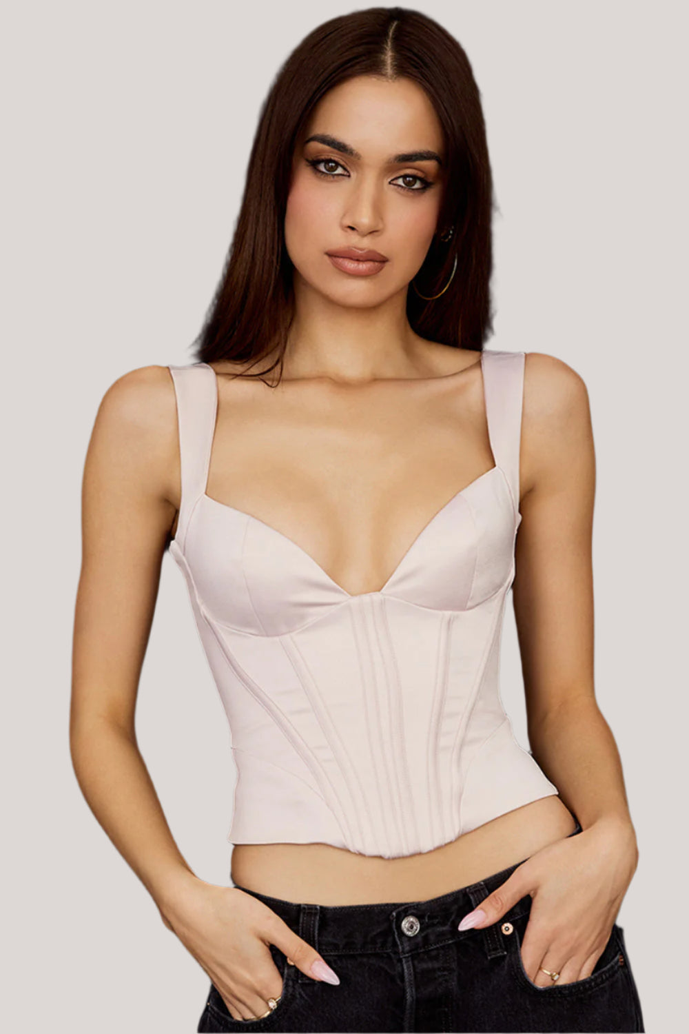 Aveline – Women's Satin Corset with Elegant Fit