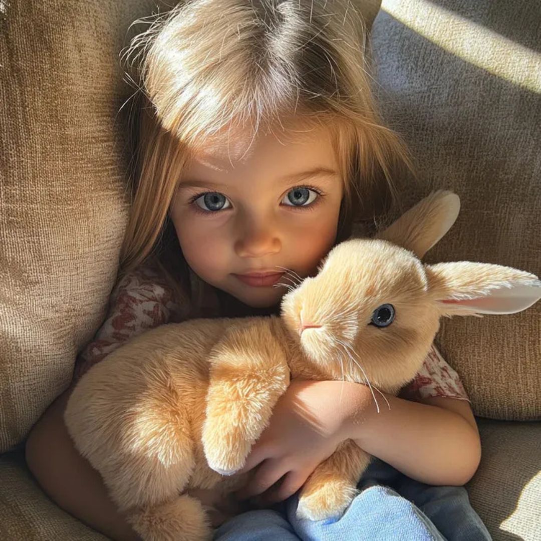 Lapin en peluche interactif pour enfants – Compagnon de jeu réaliste