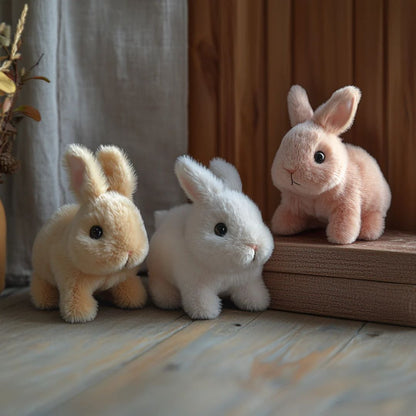 Lapin en peluche interactif pour enfants – Compagnon de jeu réaliste