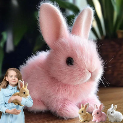 Lapin en peluche interactif pour enfants – Compagnon de jeu réaliste