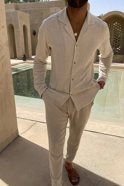 Costume en lin pour hommes