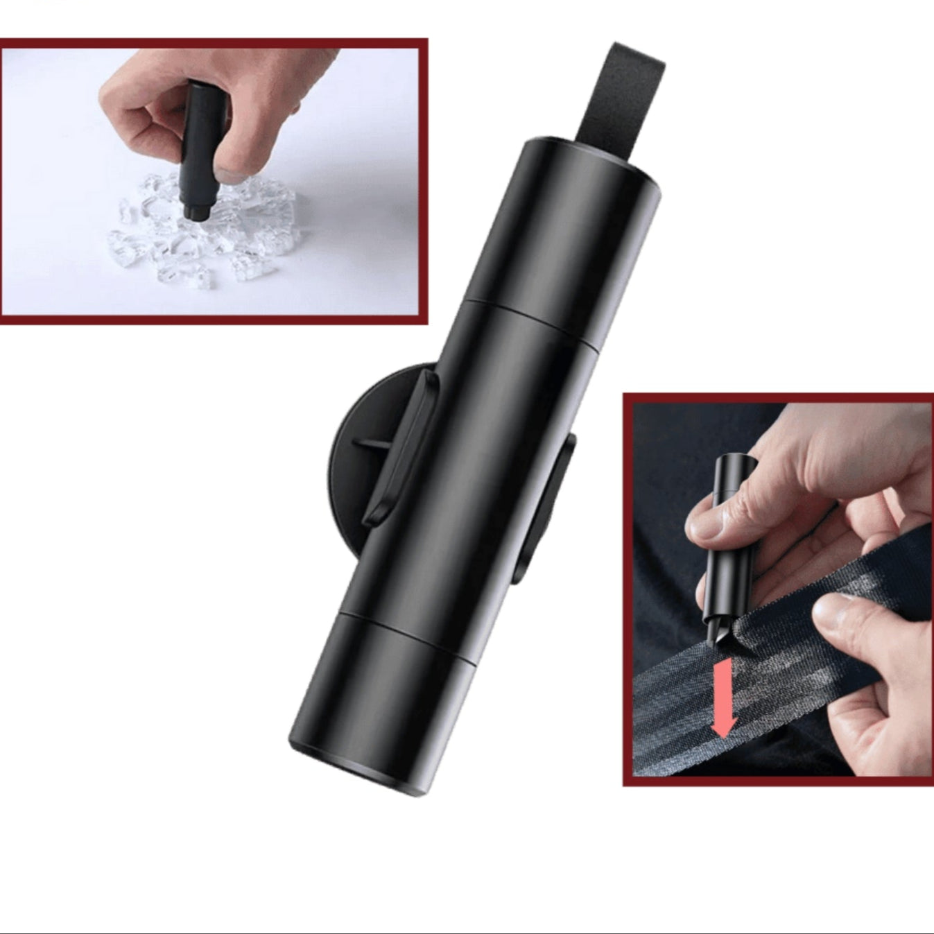SafeKey | 2-in-1 Emergency Tool | Glass Breaker & Safety Cutter