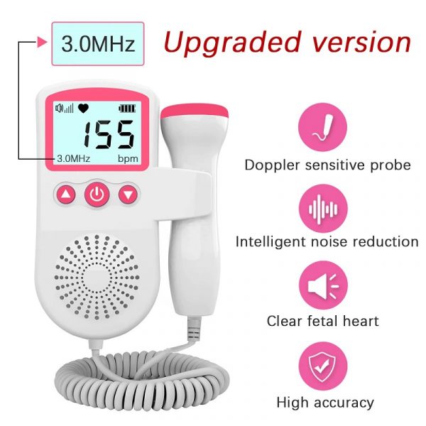 Moniteur portable du rythme cardiaque fœtal pour la grossesse