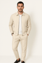 Men's suit with jacket and pants with casual zipper | Minimalist two-piece set