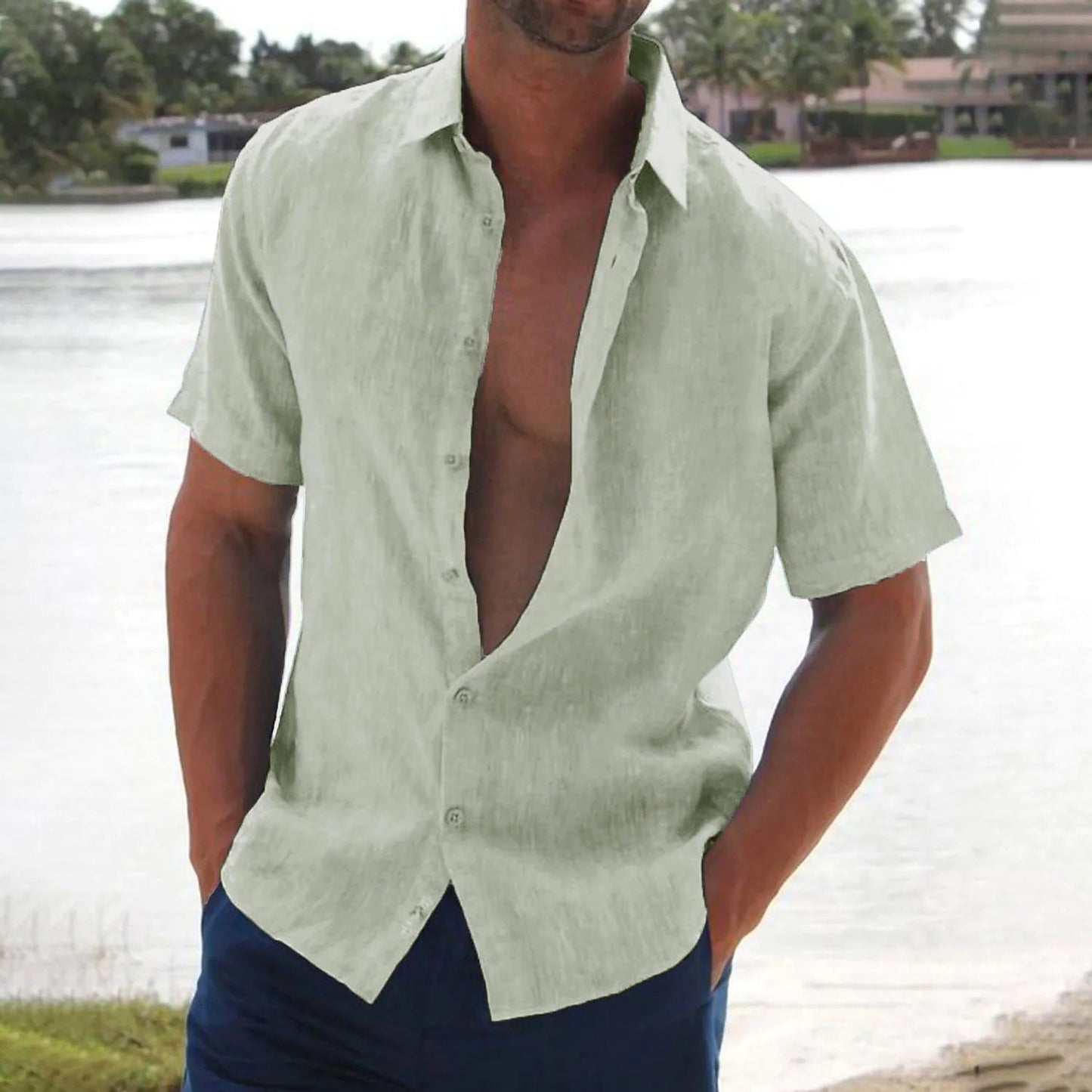 Jasper | Men's casual linen shirt