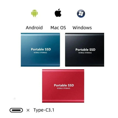 Disque SSD externe portable USB-C Solid State Drive