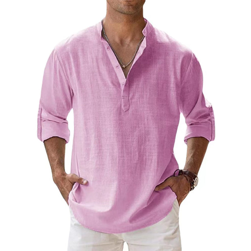 Linen shirt for men - breathable and stylish for spring and summer