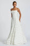 Robe longue pour femme avec fines bretelles et motif floral