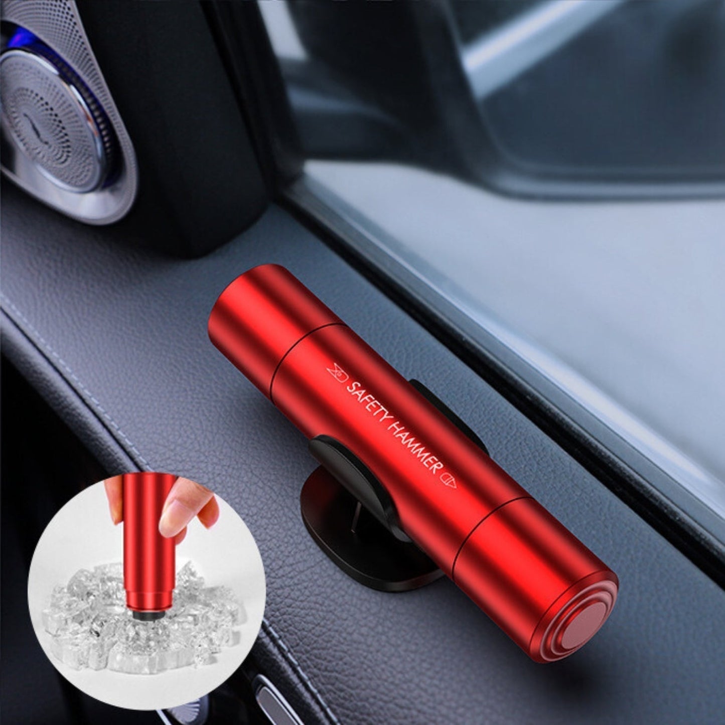 SafeKey | 2-in-1 Emergency Tool | Glass Breaker & Safety Cutter