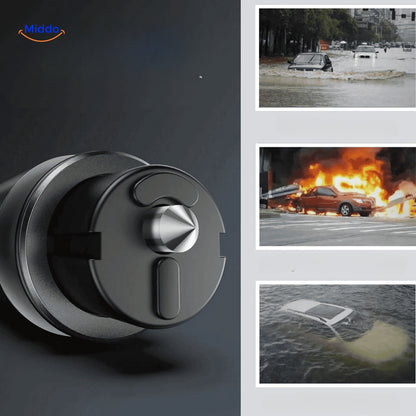 SafeKey | 2-in-1 Emergency Tool | Glass Breaker & Safety Cutter