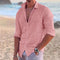Chemise en lin à manches longues pour hommes – printemps, été