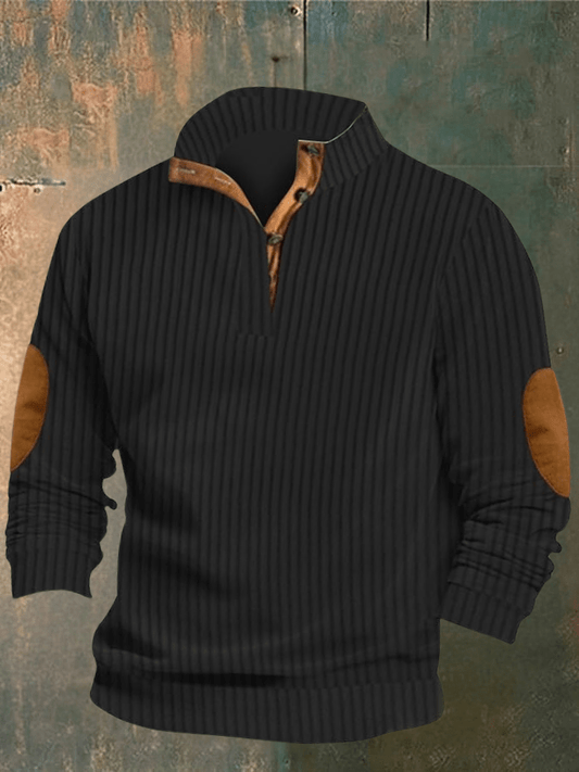 Cooper - Ripped Sweater with High Collar