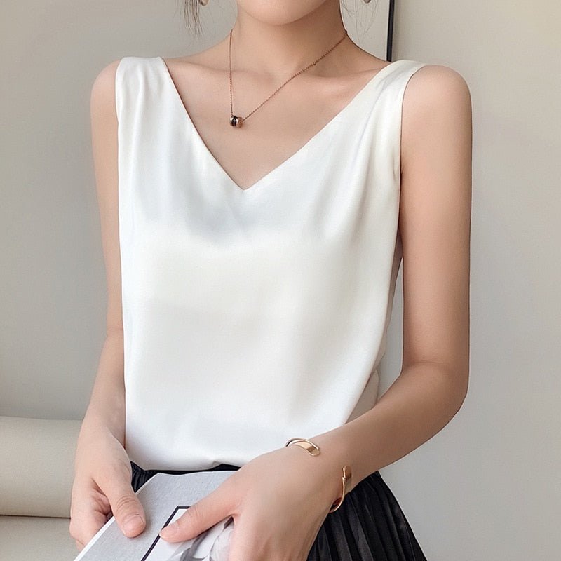 Trina - luxurious silk vest for women in elegant style