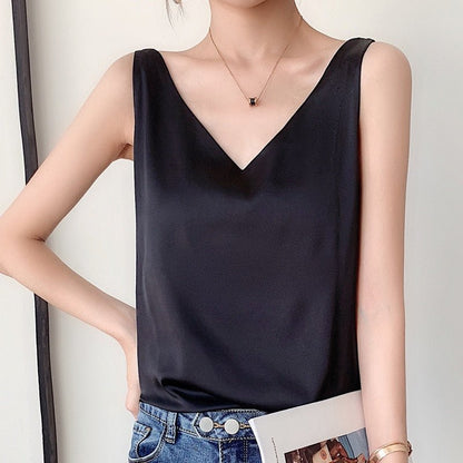 Trina - luxurious silk vest for women in elegant style