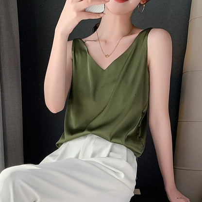Trina - luxurious silk vest for women in elegant style