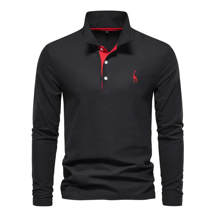 Polo à manches longues pour homme