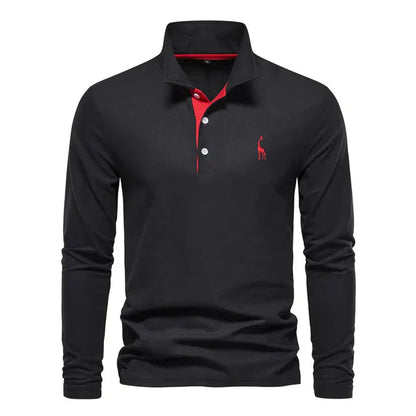 Polo à manches longues pour homme
