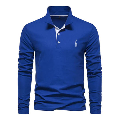 Polo à manches longues pour homme