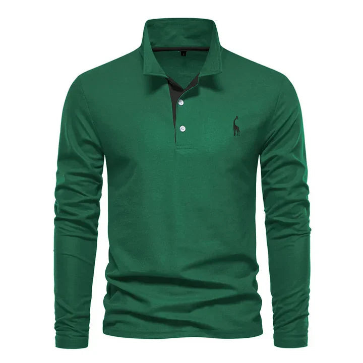 Polo à manches longues pour homme