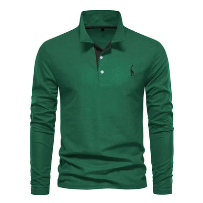 Polo à manches longues pour homme