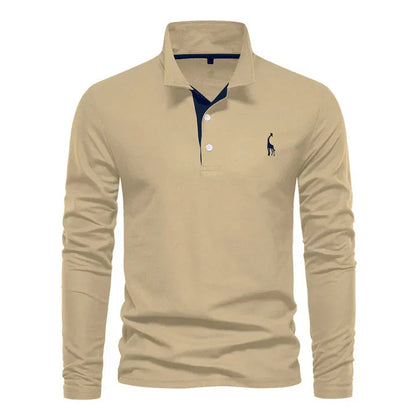 Polo à manches longues pour homme