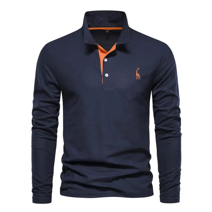 Polo à manches longues pour homme