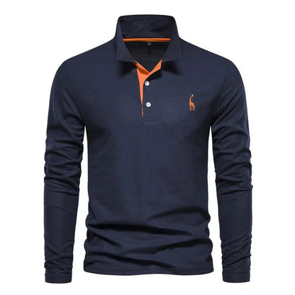 Polo à manches longues pour homme