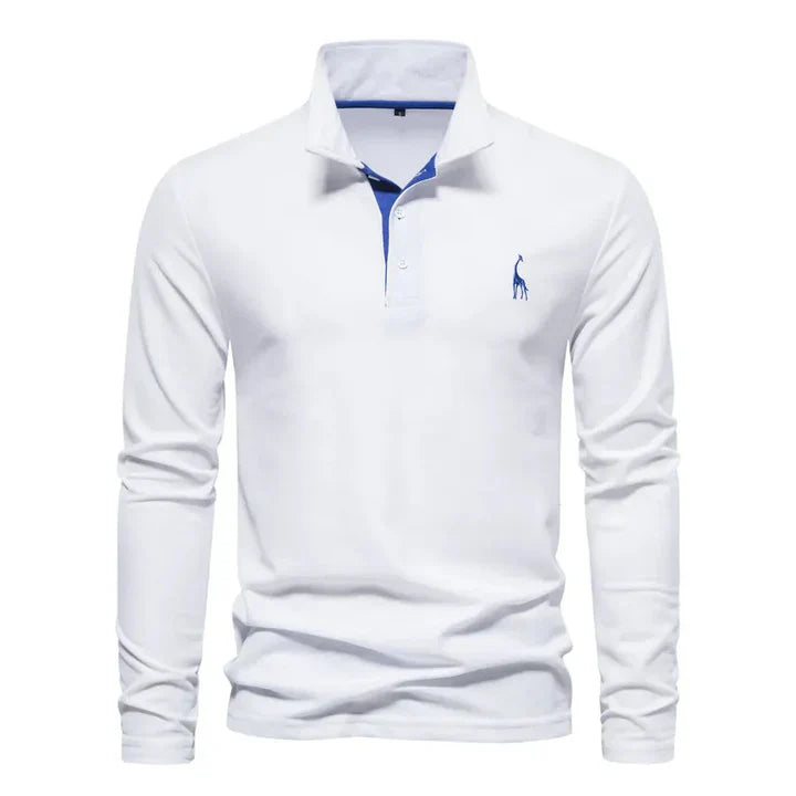 Polo à manches longues pour homme