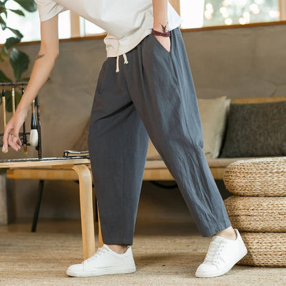 Mario – Pantalon en lin estival