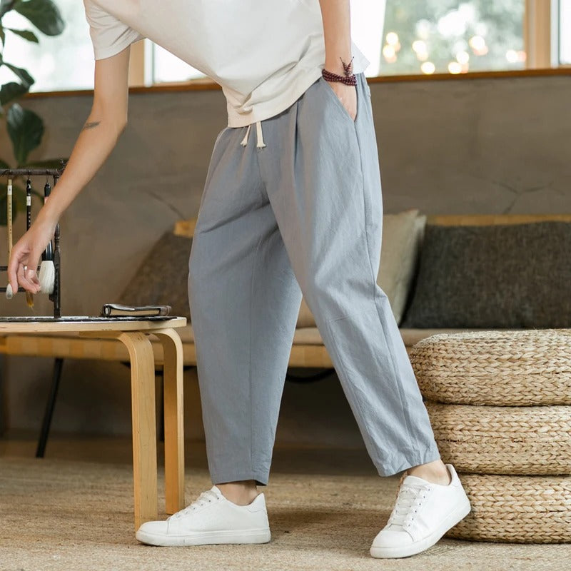 Mario – Pantalon en lin estival