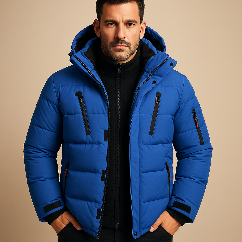Waterproof Men’s Winter Jacket with Warm Lining | Outdoor-Ready Design